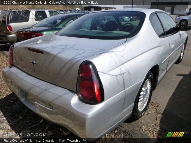 Galaxy Silver Metallic / Ebony Black 2003 Chevrolet Monte Carlo LS