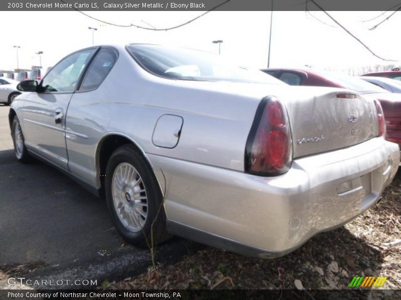 Galaxy Silver Metallic / Ebony Black 2003 Chevrolet Monte Carlo LS