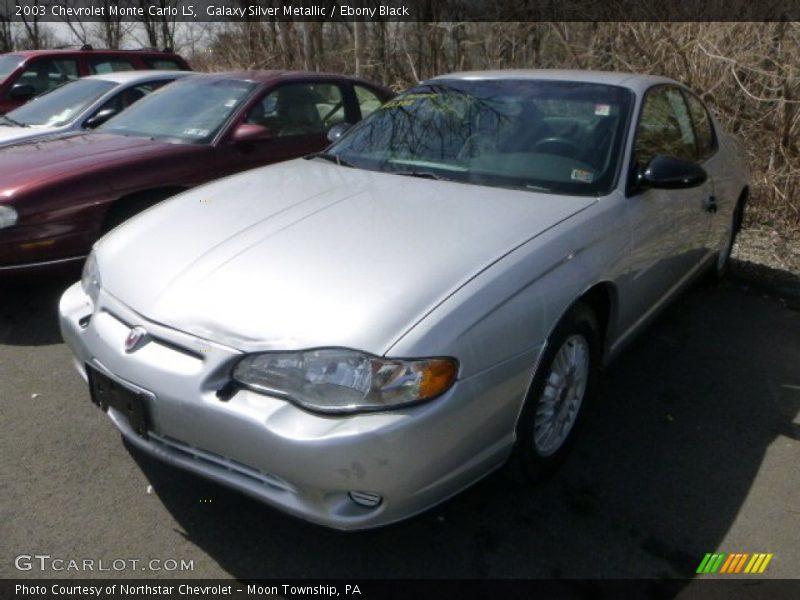 Galaxy Silver Metallic / Ebony Black 2003 Chevrolet Monte Carlo LS