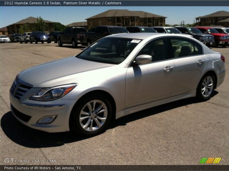 Platinum Silver Metallic / Cashmere 2012 Hyundai Genesis 3.8 Sedan
