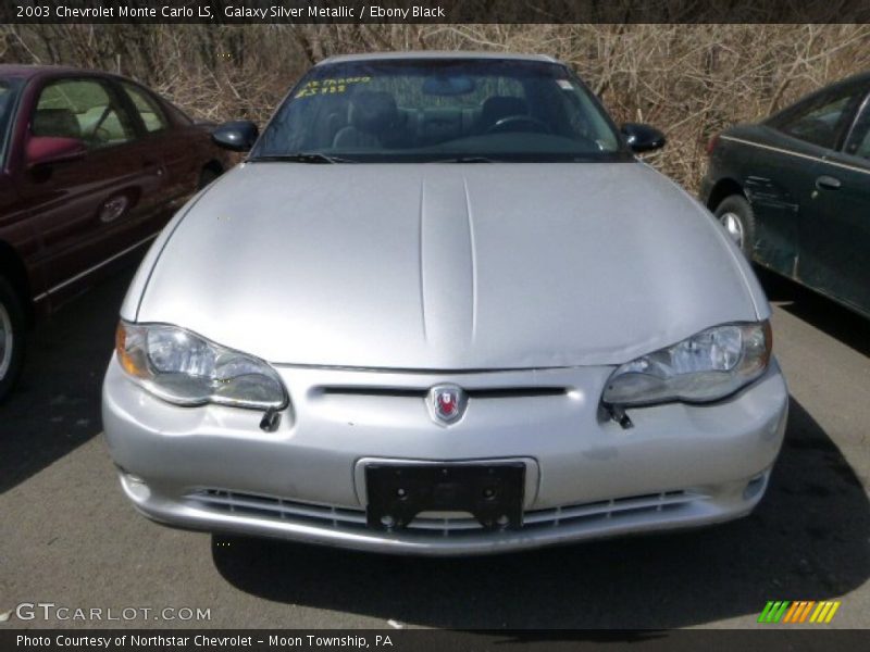 Galaxy Silver Metallic / Ebony Black 2003 Chevrolet Monte Carlo LS