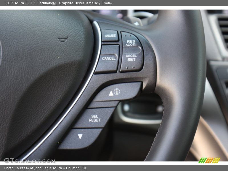 Graphite Luster Metallic / Ebony 2012 Acura TL 3.5 Technology