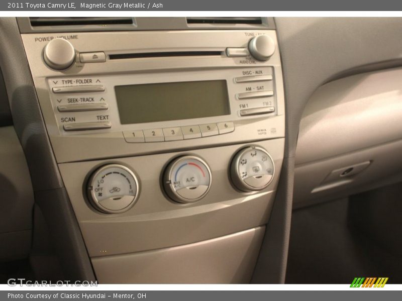 Magnetic Gray Metallic / Ash 2011 Toyota Camry LE