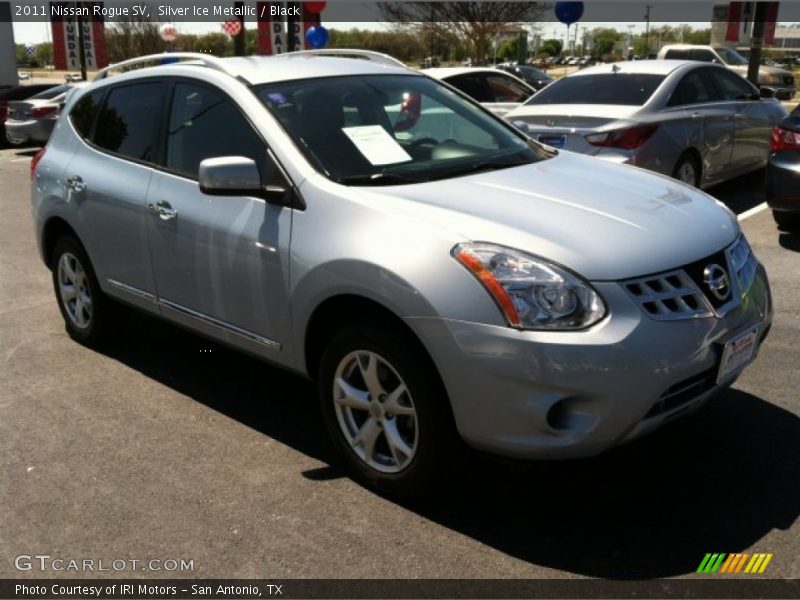 Silver Ice Metallic / Black 2011 Nissan Rogue SV