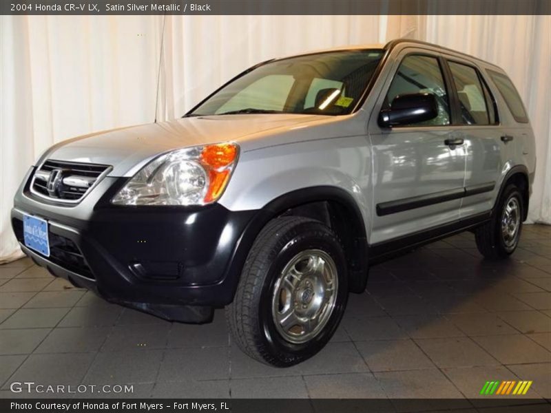 Satin Silver Metallic / Black 2004 Honda CR-V LX
