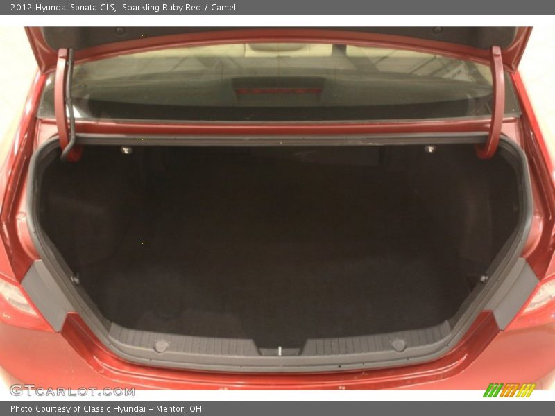 Sparkling Ruby Red / Camel 2012 Hyundai Sonata GLS
