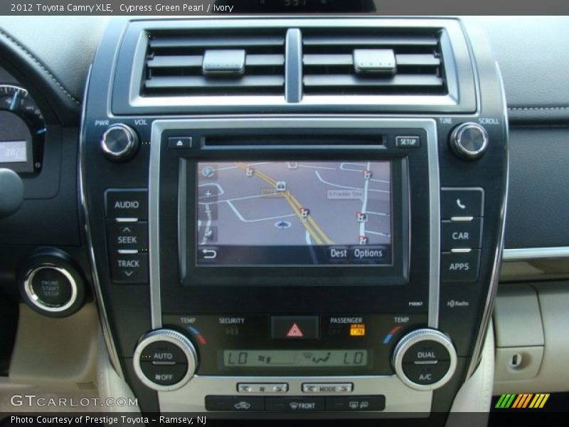 Cypress Green Pearl / Ivory 2012 Toyota Camry XLE