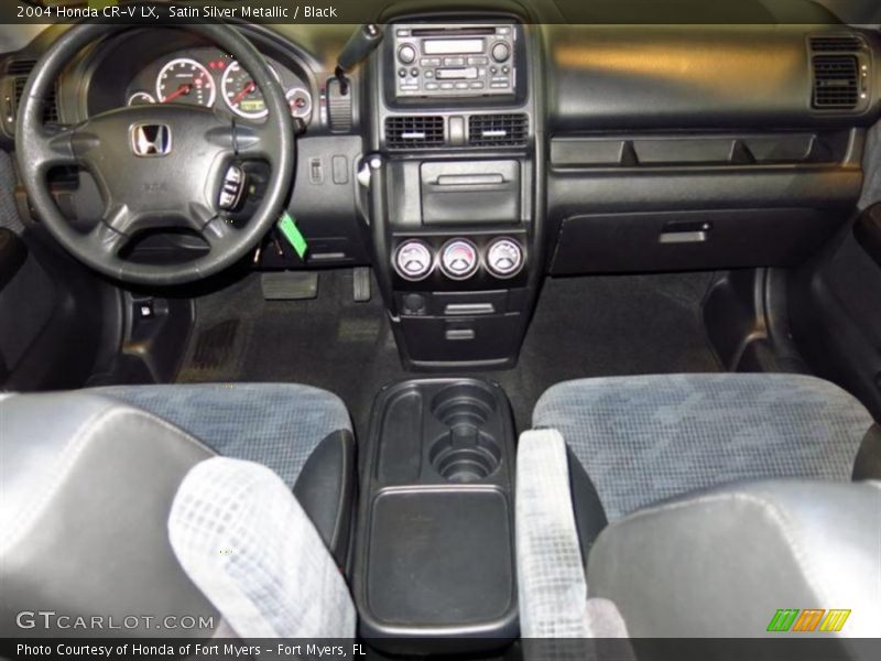Satin Silver Metallic / Black 2004 Honda CR-V LX