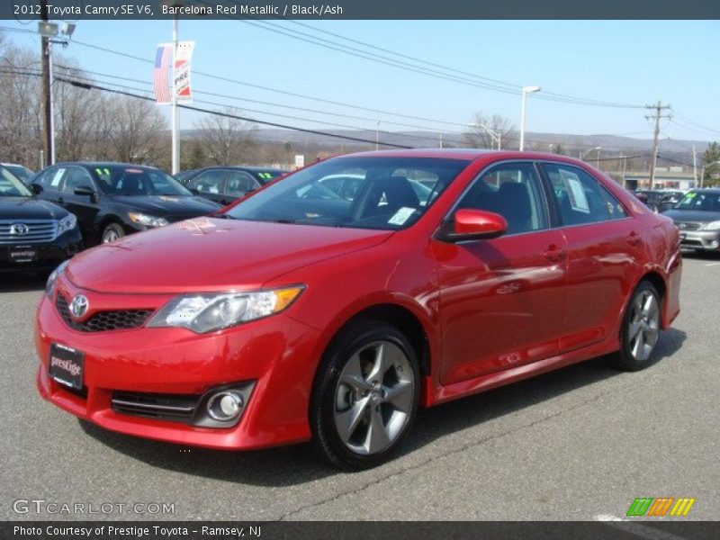 Barcelona Red Metallic / Black/Ash 2012 Toyota Camry SE V6