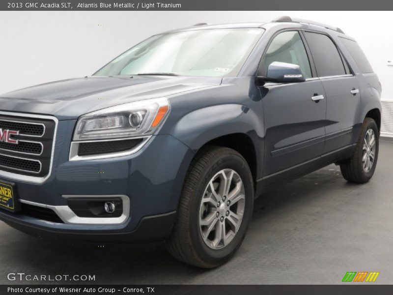 Atlantis Blue Metallic / Light Titanium 2013 GMC Acadia SLT