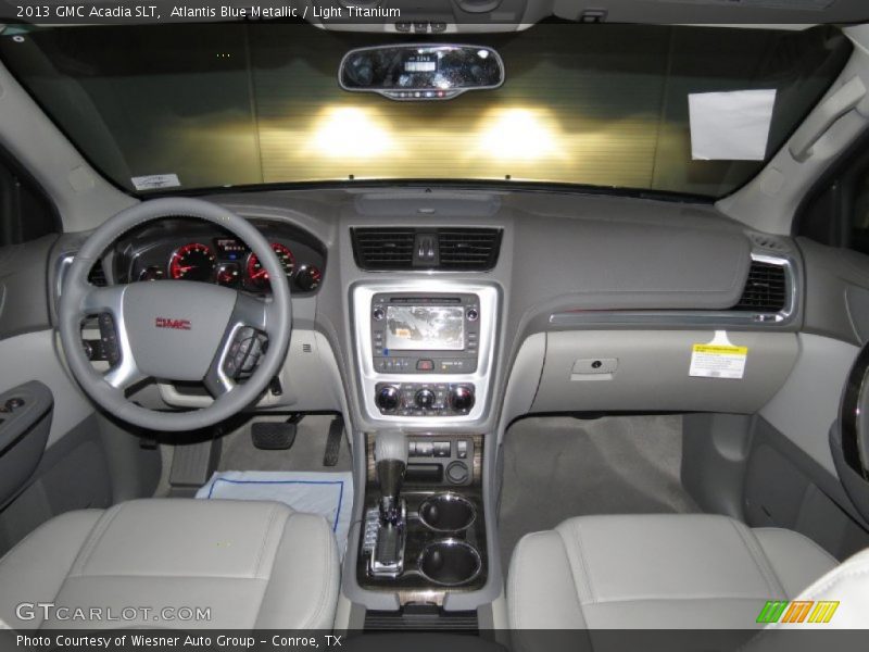 Atlantis Blue Metallic / Light Titanium 2013 GMC Acadia SLT