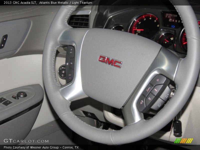 Atlantis Blue Metallic / Light Titanium 2013 GMC Acadia SLT