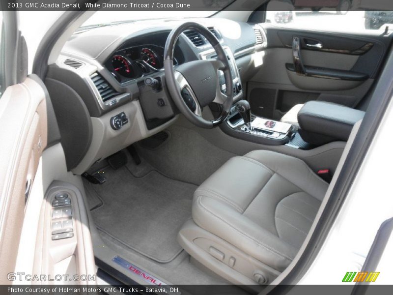 White Diamond Tricoat / Cocoa Dune 2013 GMC Acadia Denali