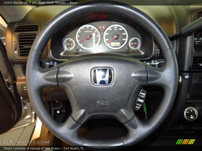 Satin Silver Metallic / Black 2004 Honda CR-V LX