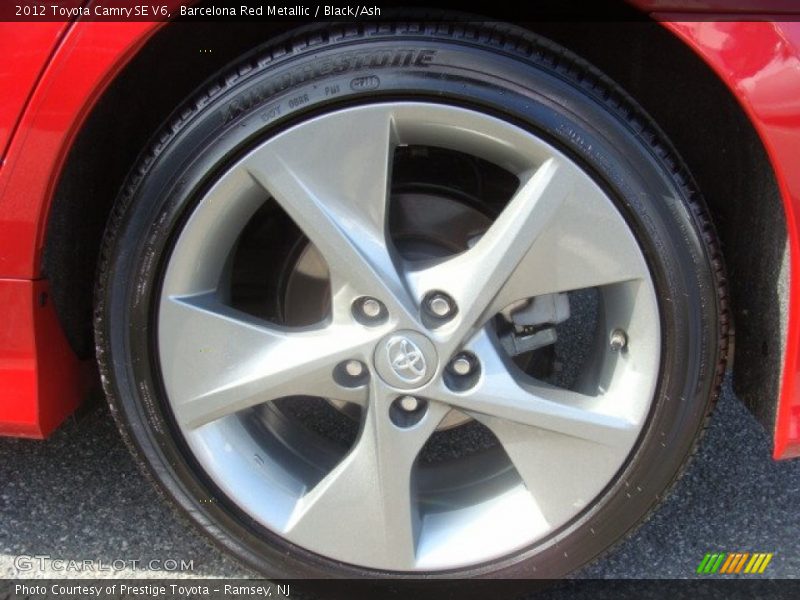 Barcelona Red Metallic / Black/Ash 2012 Toyota Camry SE V6