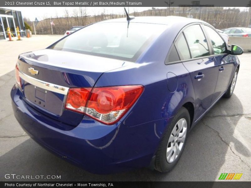 Blue Topaz Metallic / Jet Black/Medium Titanium 2013 Chevrolet Cruze LS