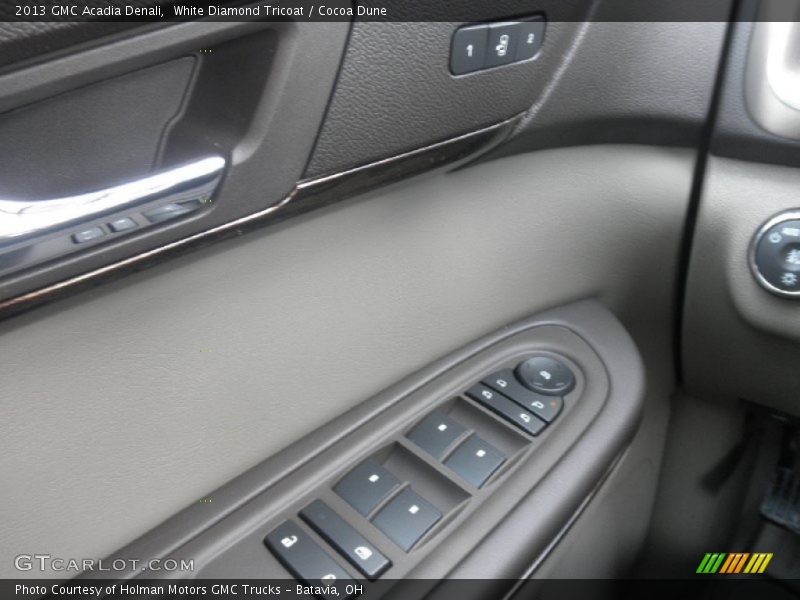 White Diamond Tricoat / Cocoa Dune 2013 GMC Acadia Denali