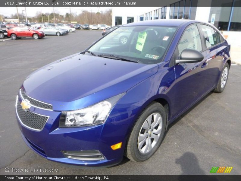 Blue Topaz Metallic / Jet Black/Medium Titanium 2013 Chevrolet Cruze LS