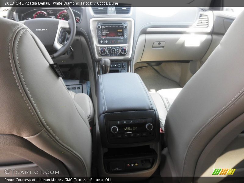 White Diamond Tricoat / Cocoa Dune 2013 GMC Acadia Denali