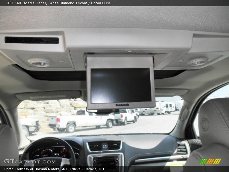 White Diamond Tricoat / Cocoa Dune 2013 GMC Acadia Denali