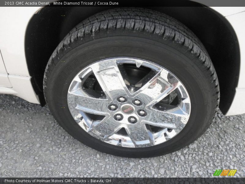 White Diamond Tricoat / Cocoa Dune 2013 GMC Acadia Denali