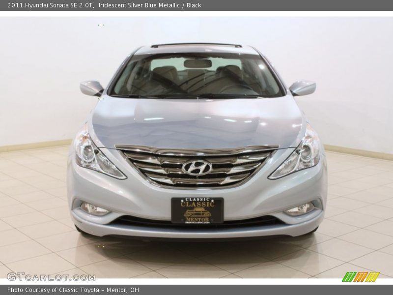 Iridescent Silver Blue Metallic / Black 2011 Hyundai Sonata SE 2.0T