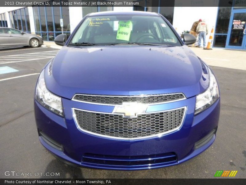 Blue Topaz Metallic / Jet Black/Medium Titanium 2013 Chevrolet Cruze LS