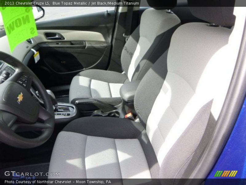 Blue Topaz Metallic / Jet Black/Medium Titanium 2013 Chevrolet Cruze LS
