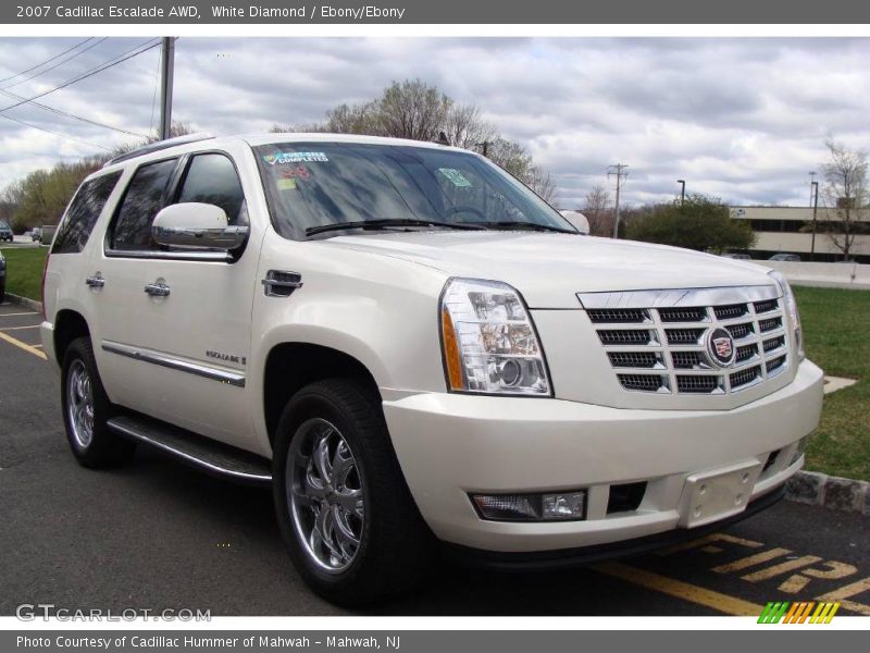 White Diamond / Ebony/Ebony 2007 Cadillac Escalade AWD