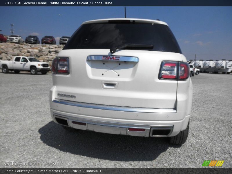 White Diamond Tricoat / Cocoa Dune 2013 GMC Acadia Denali