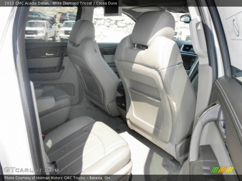 White Diamond Tricoat / Cocoa Dune 2013 GMC Acadia Denali