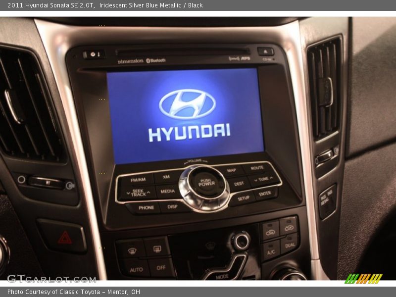 Iridescent Silver Blue Metallic / Black 2011 Hyundai Sonata SE 2.0T