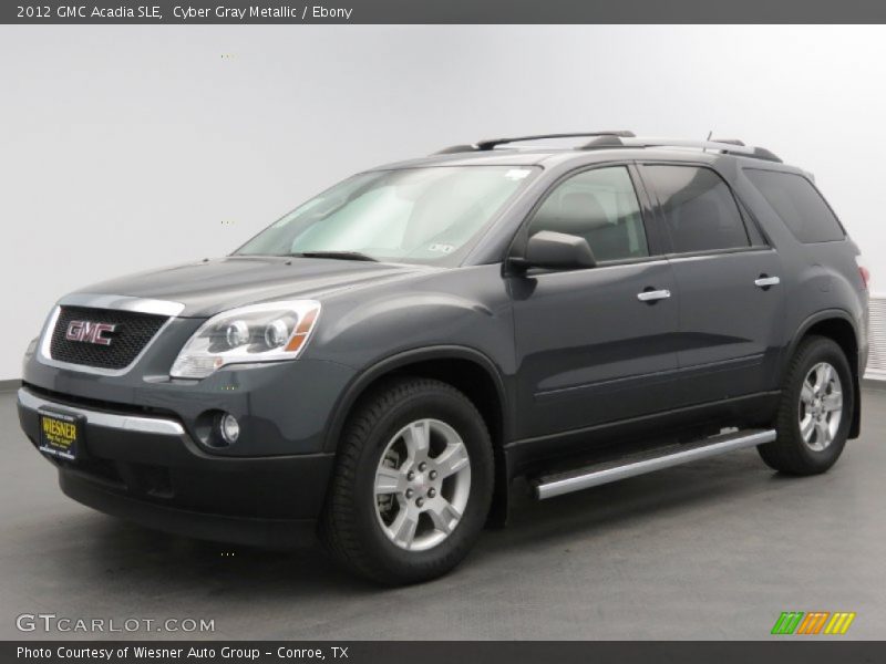 Cyber Gray Metallic / Ebony 2012 GMC Acadia SLE