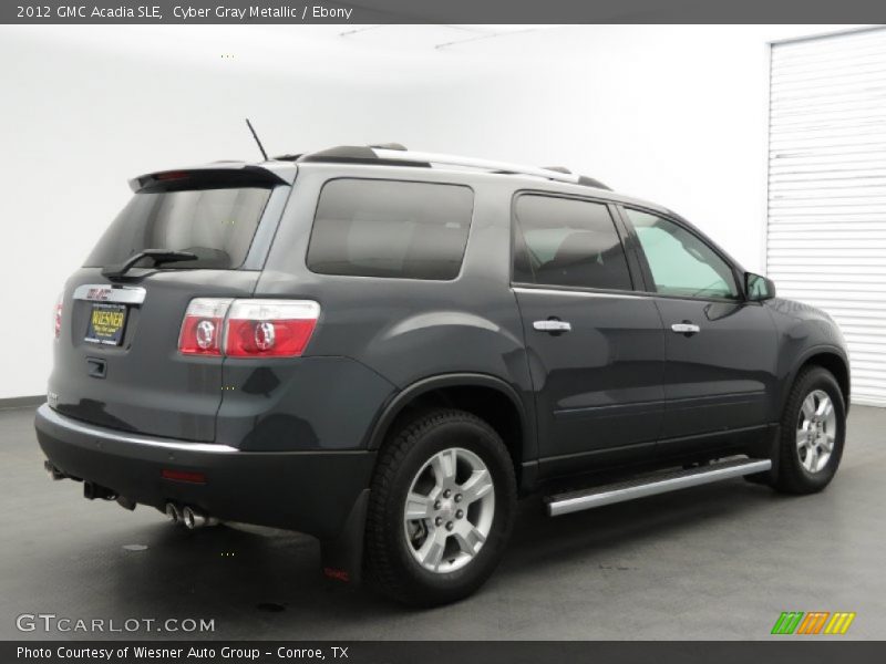 Cyber Gray Metallic / Ebony 2012 GMC Acadia SLE