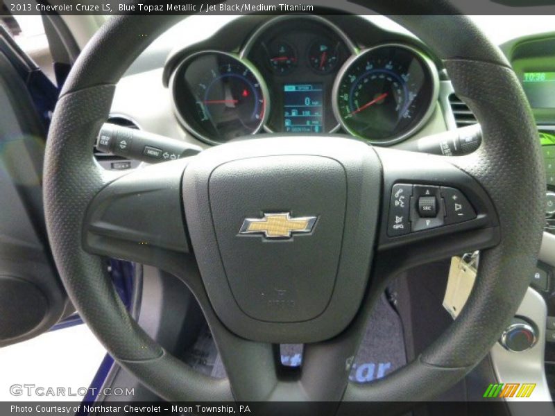 Blue Topaz Metallic / Jet Black/Medium Titanium 2013 Chevrolet Cruze LS