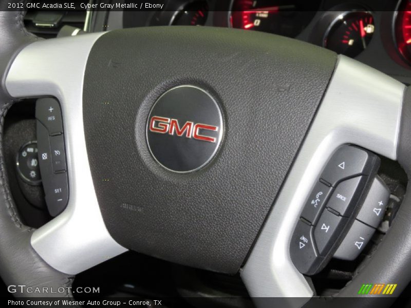 Cyber Gray Metallic / Ebony 2012 GMC Acadia SLE