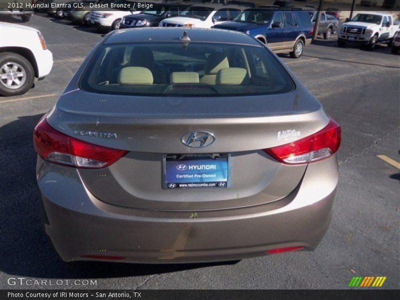 Desert Bronze / Beige 2012 Hyundai Elantra GLS