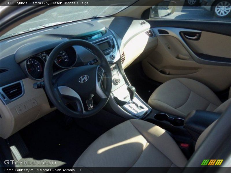 Desert Bronze / Beige 2012 Hyundai Elantra GLS