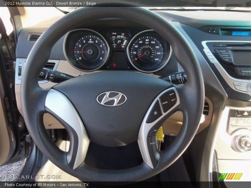 Desert Bronze / Beige 2012 Hyundai Elantra GLS