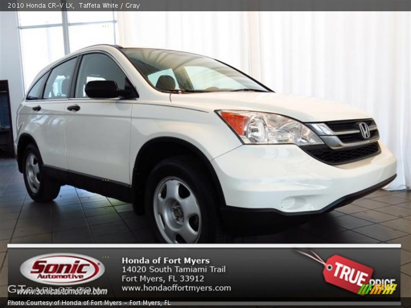Taffeta White / Gray 2010 Honda CR-V LX