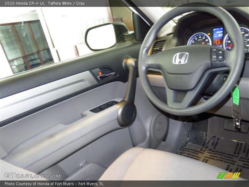 Taffeta White / Gray 2010 Honda CR-V LX