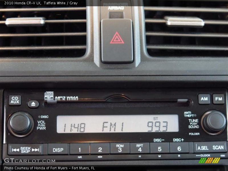 Taffeta White / Gray 2010 Honda CR-V LX