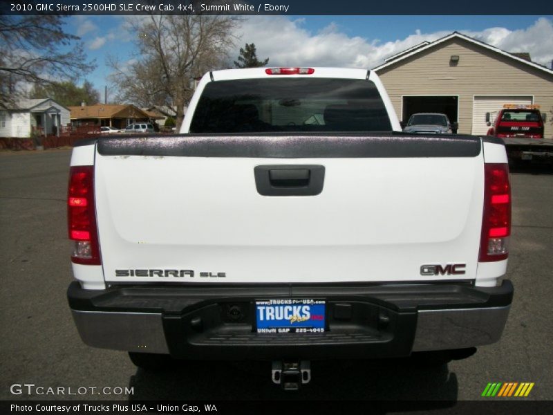 Summit White / Ebony 2010 GMC Sierra 2500HD SLE Crew Cab 4x4