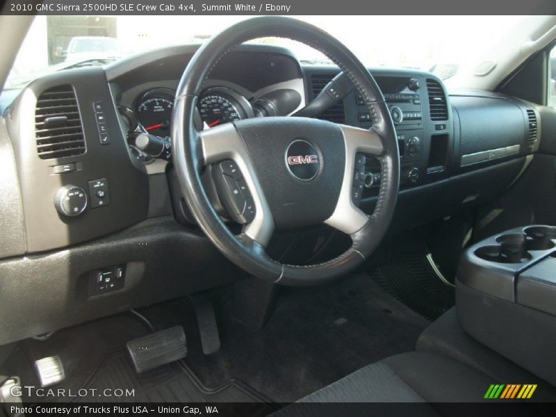 Summit White / Ebony 2010 GMC Sierra 2500HD SLE Crew Cab 4x4
