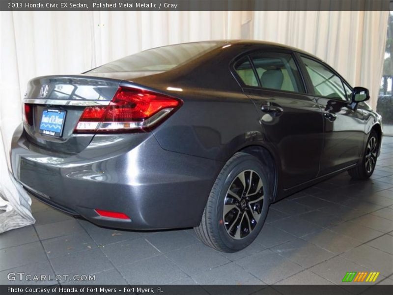 Polished Metal Metallic / Gray 2013 Honda Civic EX Sedan