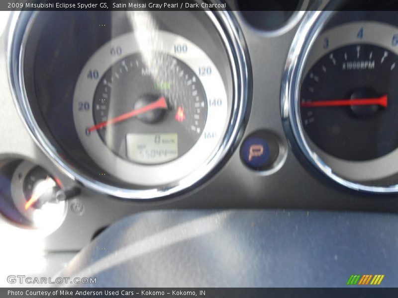 Satin Meisai Gray Pearl / Dark Charcoal 2009 Mitsubishi Eclipse Spyder GS