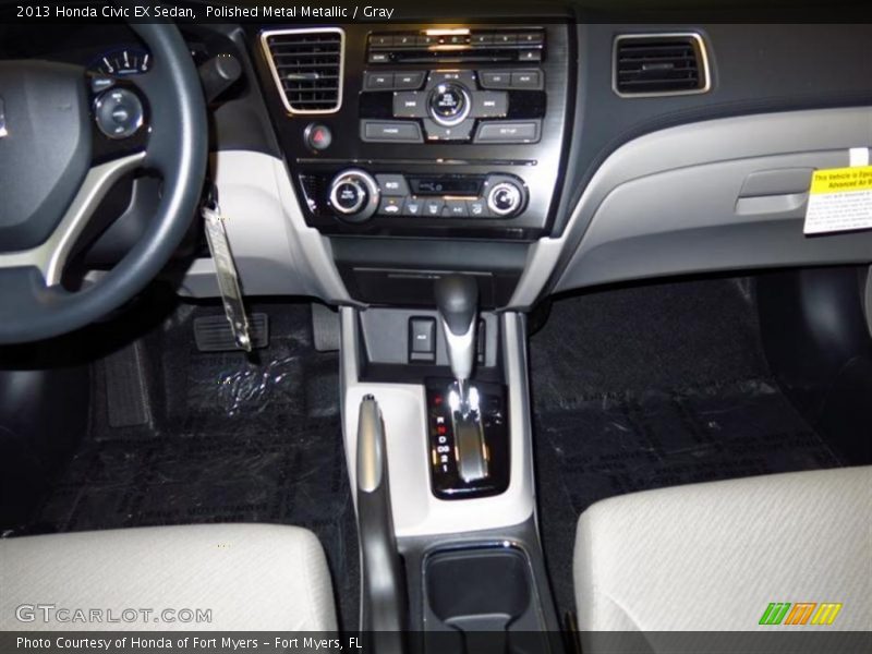 Polished Metal Metallic / Gray 2013 Honda Civic EX Sedan