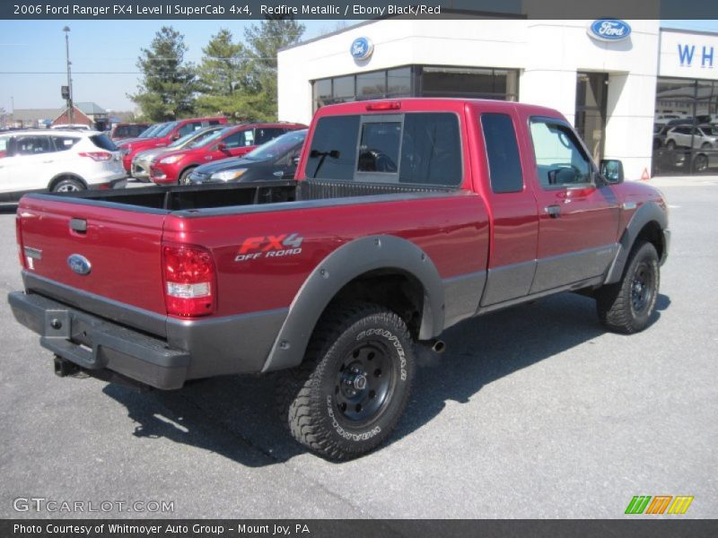 Redfire Metallic / Ebony Black/Red 2006 Ford Ranger FX4 Level II SuperCab 4x4