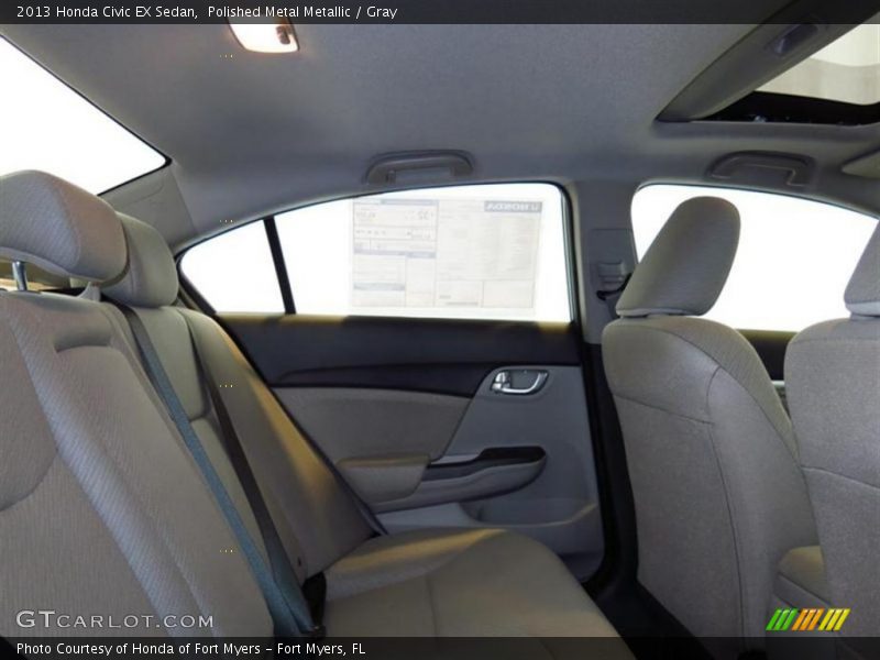 Polished Metal Metallic / Gray 2013 Honda Civic EX Sedan