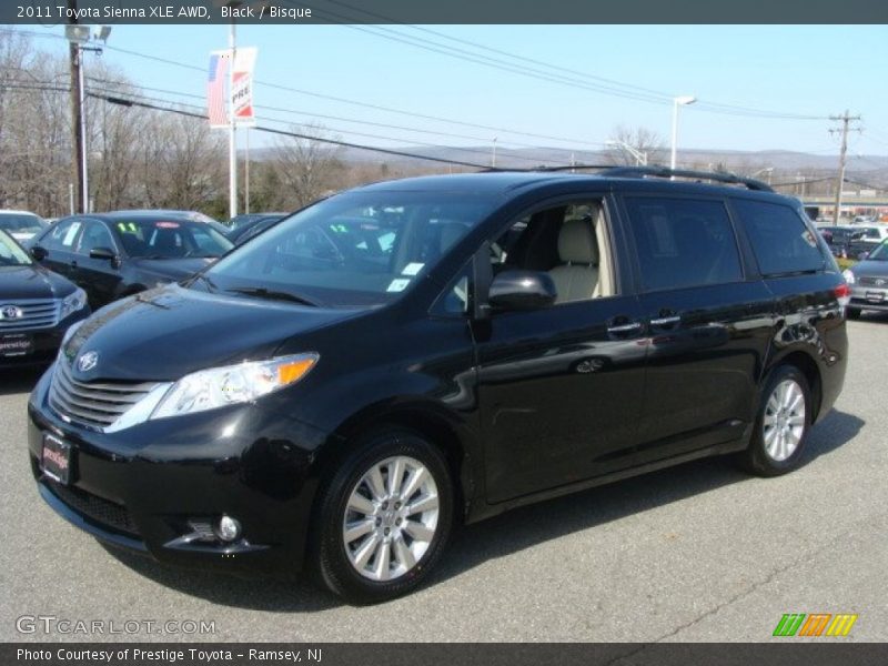 Black / Bisque 2011 Toyota Sienna XLE AWD